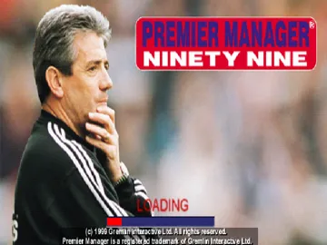 Premier Manager Ninety Nine (EU) screen shot title